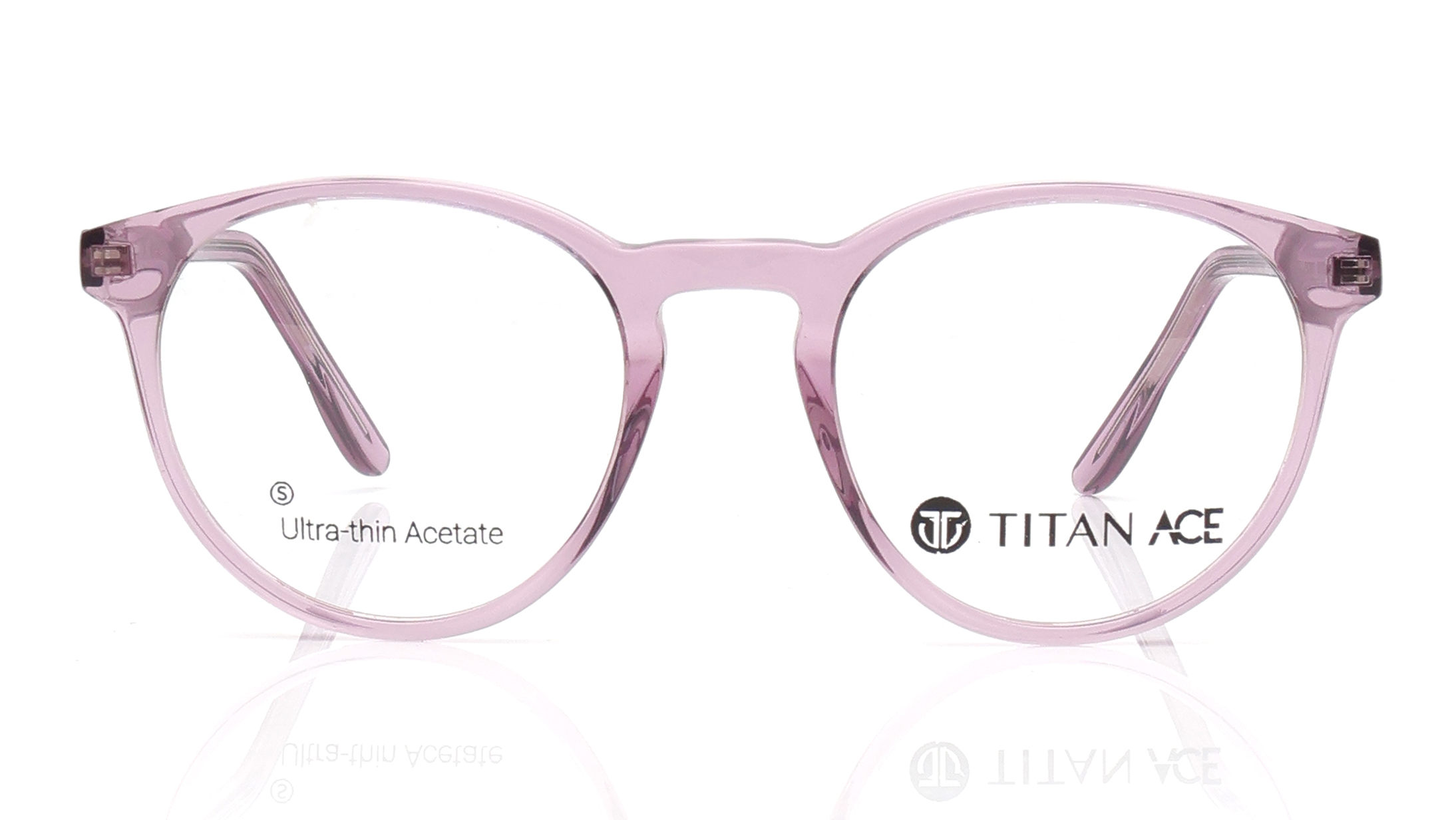 Image 1 of Purple Round Eyeglasses for Men and Women from Titan Available at Titan Eye+