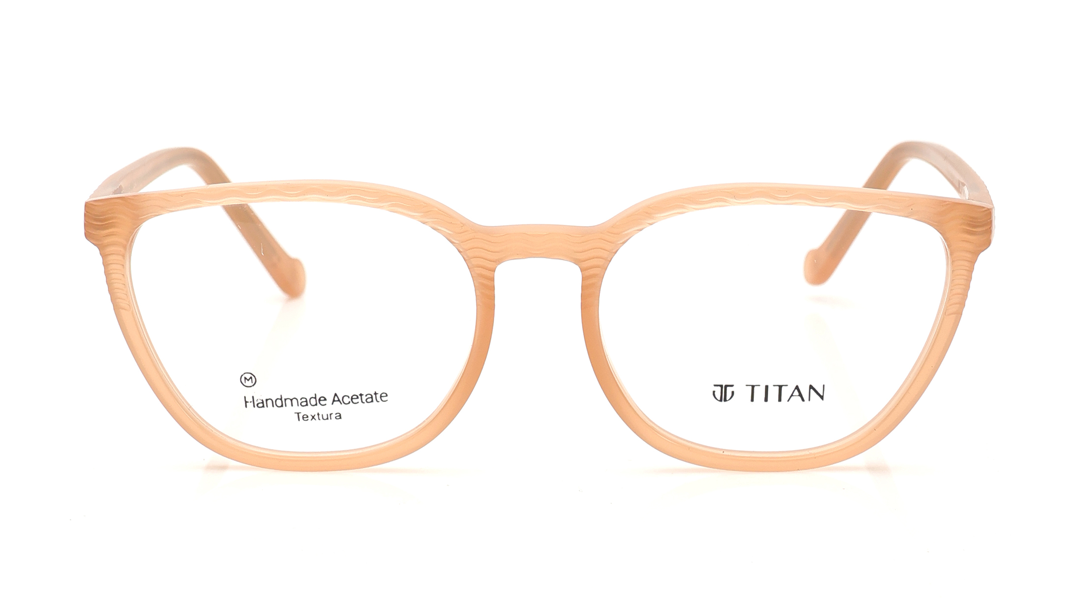 Image 1 of Orange CatEye Eyeglasses for Women from Titan Available at Titan Eye+