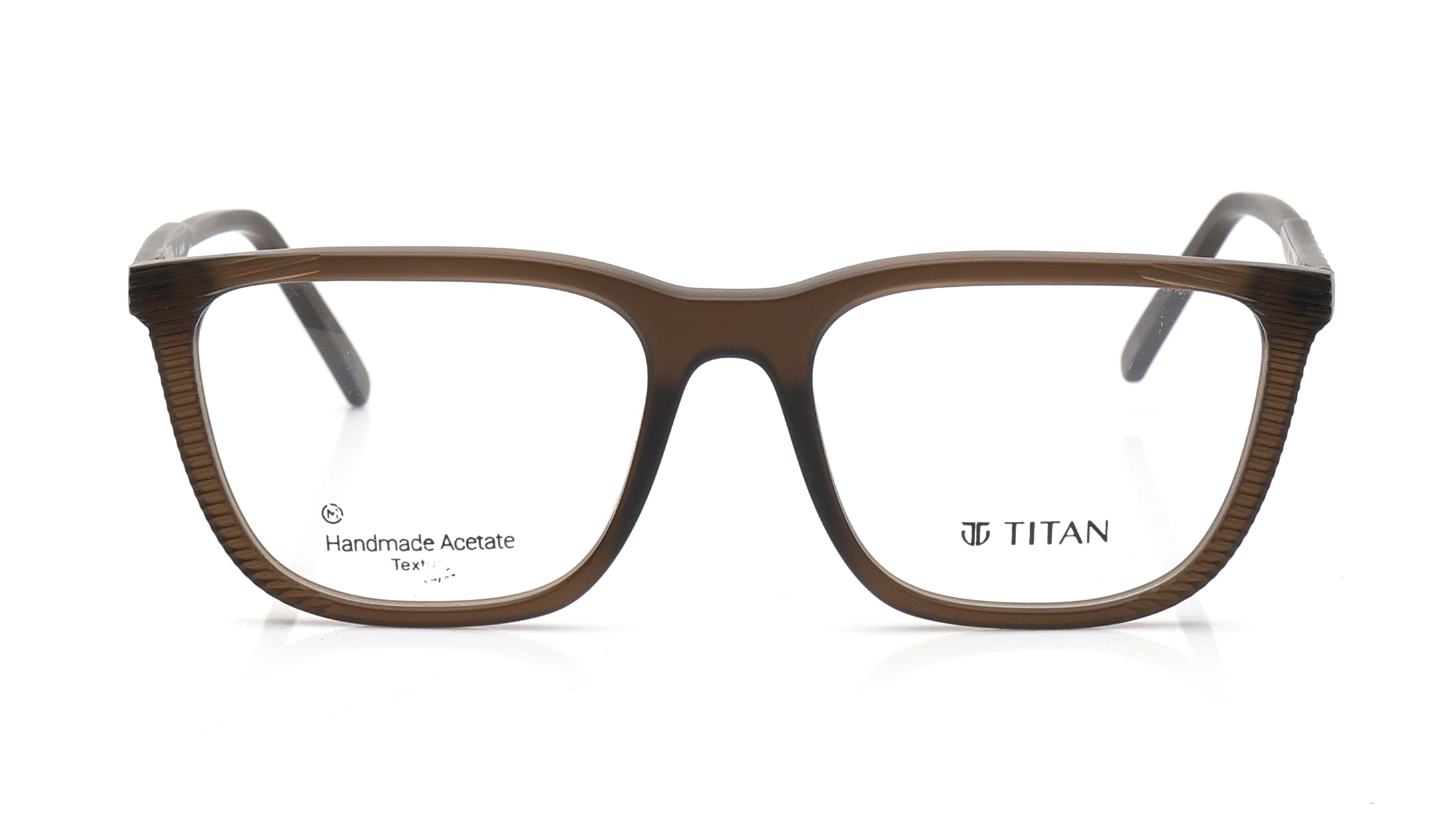 Image 1 of Olive Square Eyeglasses for Men and Women from Titan Available at Titan Eye+