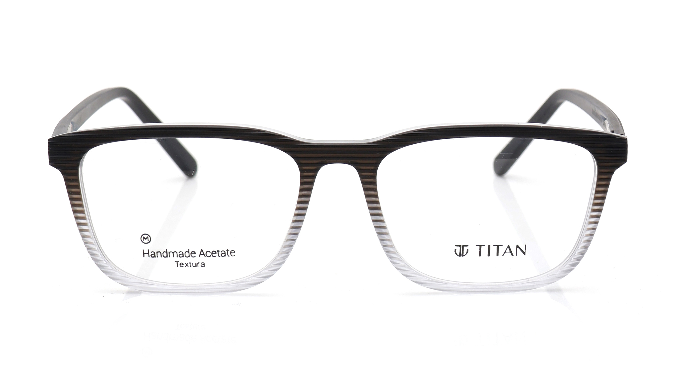 Image 1 of Black Rectangle Eyeglasses for Men and Women from Titan Available at Titan Eye+