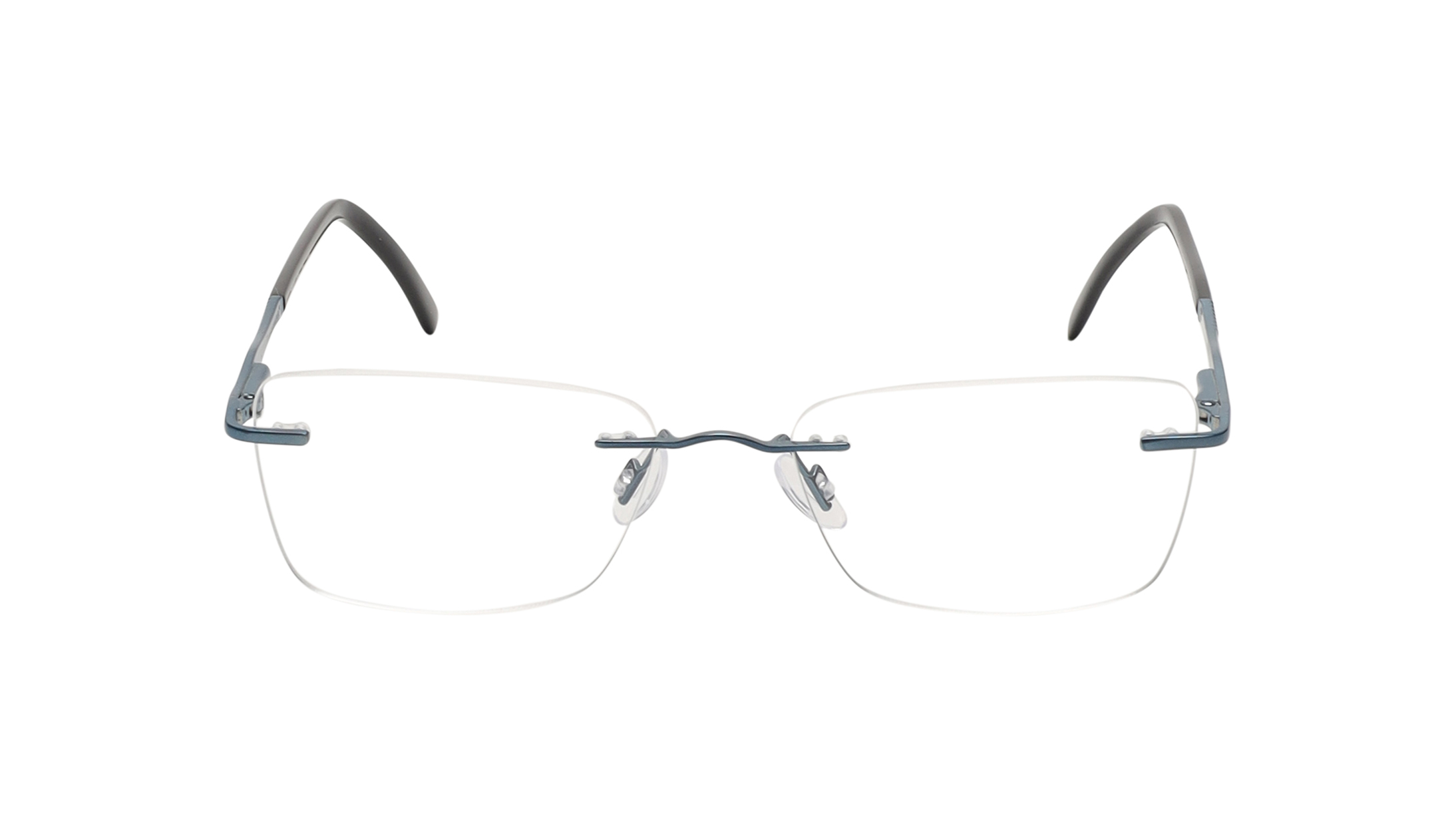 Image 1 of Blue Square Rimless Eyeglasses for Men and Women from Fastrack Available at Titan Eye+