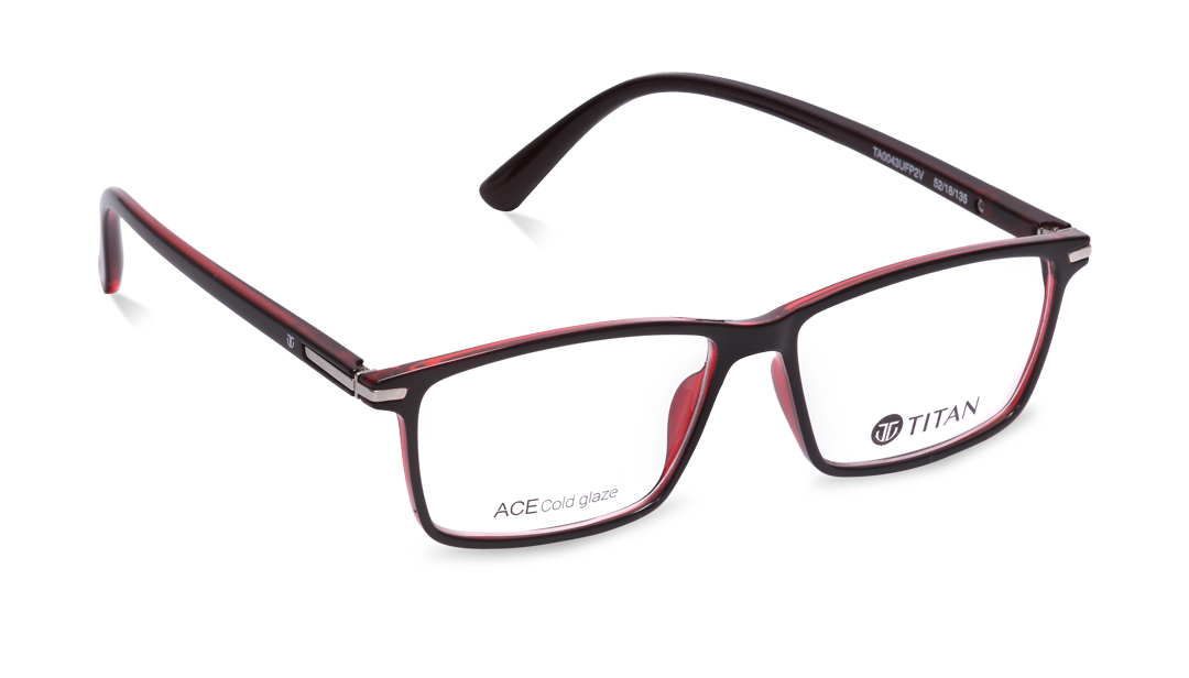 Image 1 of Black Square Rimmed Eyeglasses(TA0043UFP2V) from Fastrack Available at Titan Eye+
