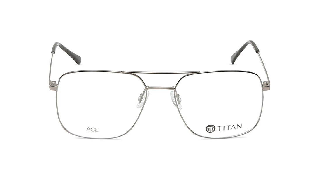 Grey Navigator Rimmed Eyeglasses Titan TA0058UFM1MLGV at best price Titan Eye