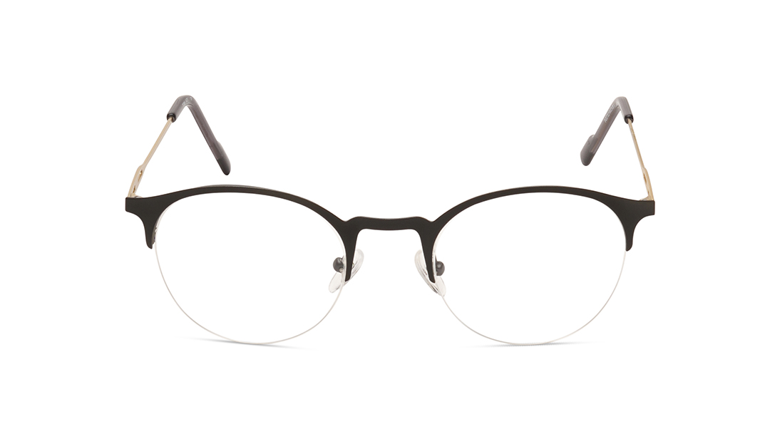 Image 1 of Black Semi rimmed Unisex Eyeglasses (TA0070UHM02MBKV|50) from Titan Available at Titan Eye+