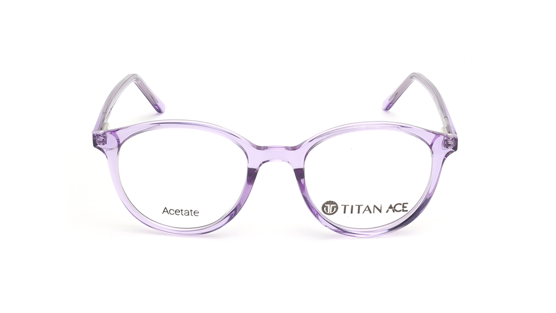 Image 1 of Blue Rimmed Unisex Eyeglasses (TA0084UFP2MBLV|48) from Titan Available at Titan Eye+