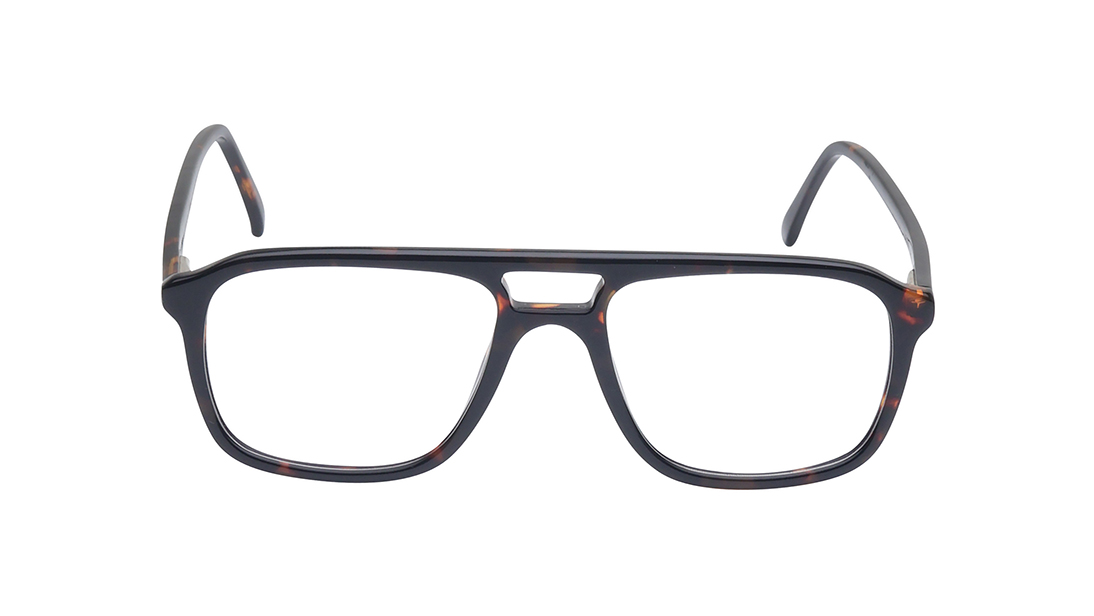 Image 1 of Brown Aviator Rimmed Eyeglasses for Men from Titan Available at Titan Eye+