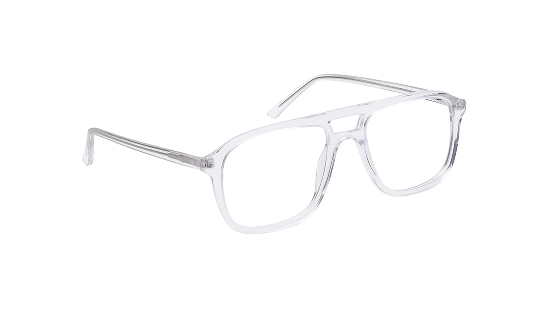 Transparent Aviator Rimmed Eyeglasses for Men