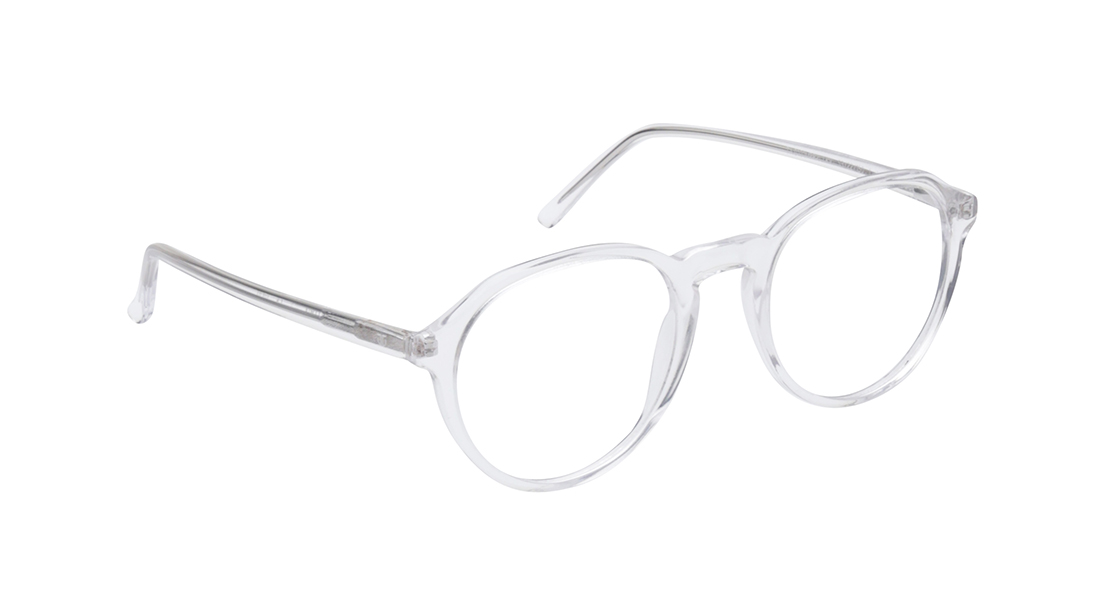 Transparent Round Rimmed Eyeglasses for Men