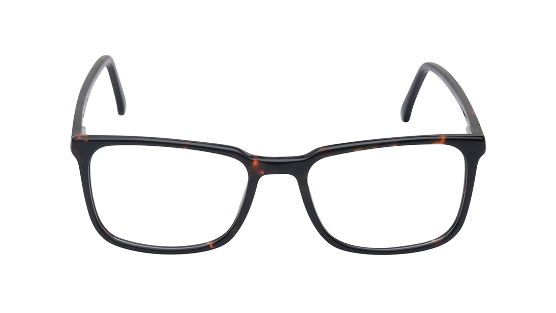 Image 1 of Brown Rectangle Rimmed Eyeglasses for Men from Titan Available at Titan Eye+