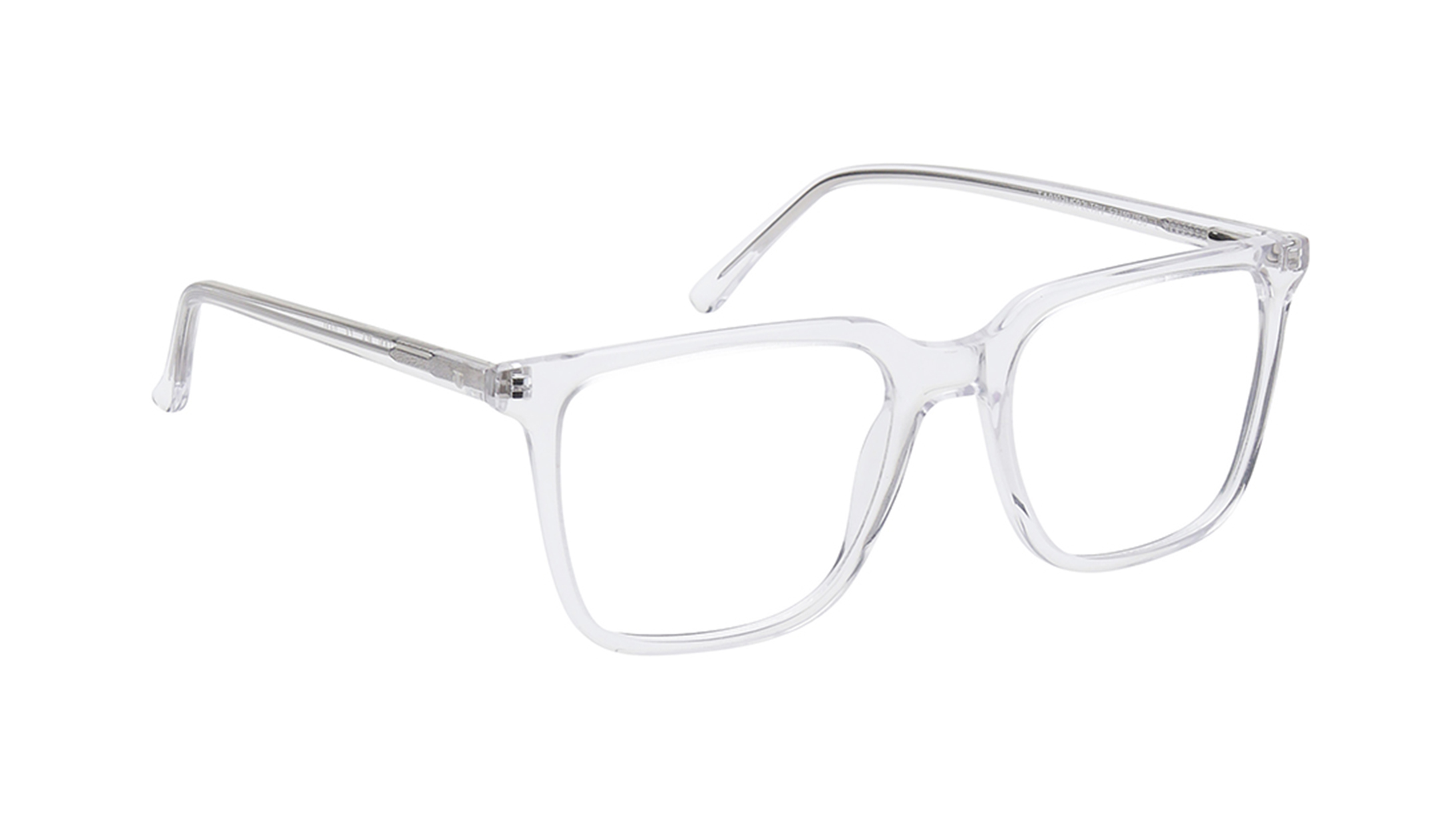 Square Crystal Rimmed Eyeglasses for Men