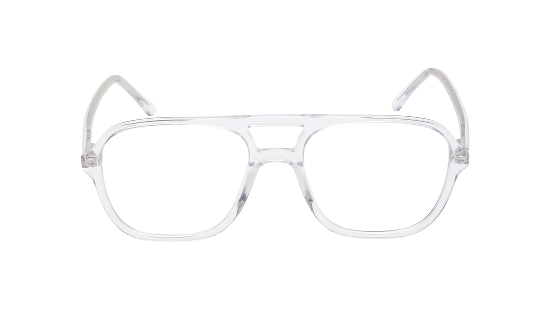 Image 1 of Transparent Square Rimmed Eyeglasses for Men from Titan Available at Titan Eye+