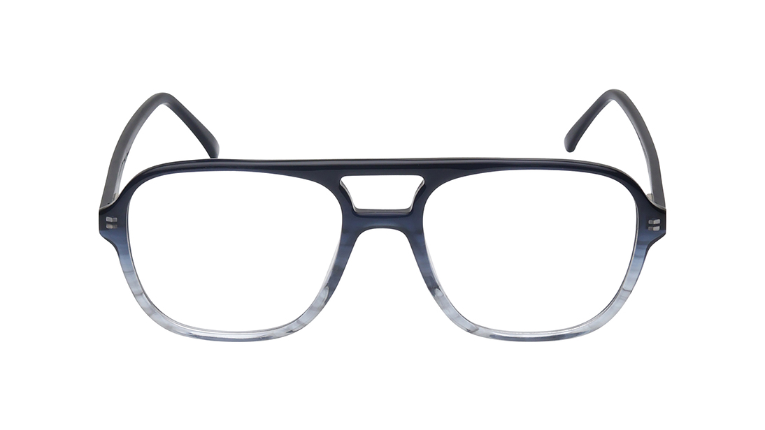 Image 1 of Grey Navigator Eyeglasses for Men from Ace by Titan Available at Titan Eye+