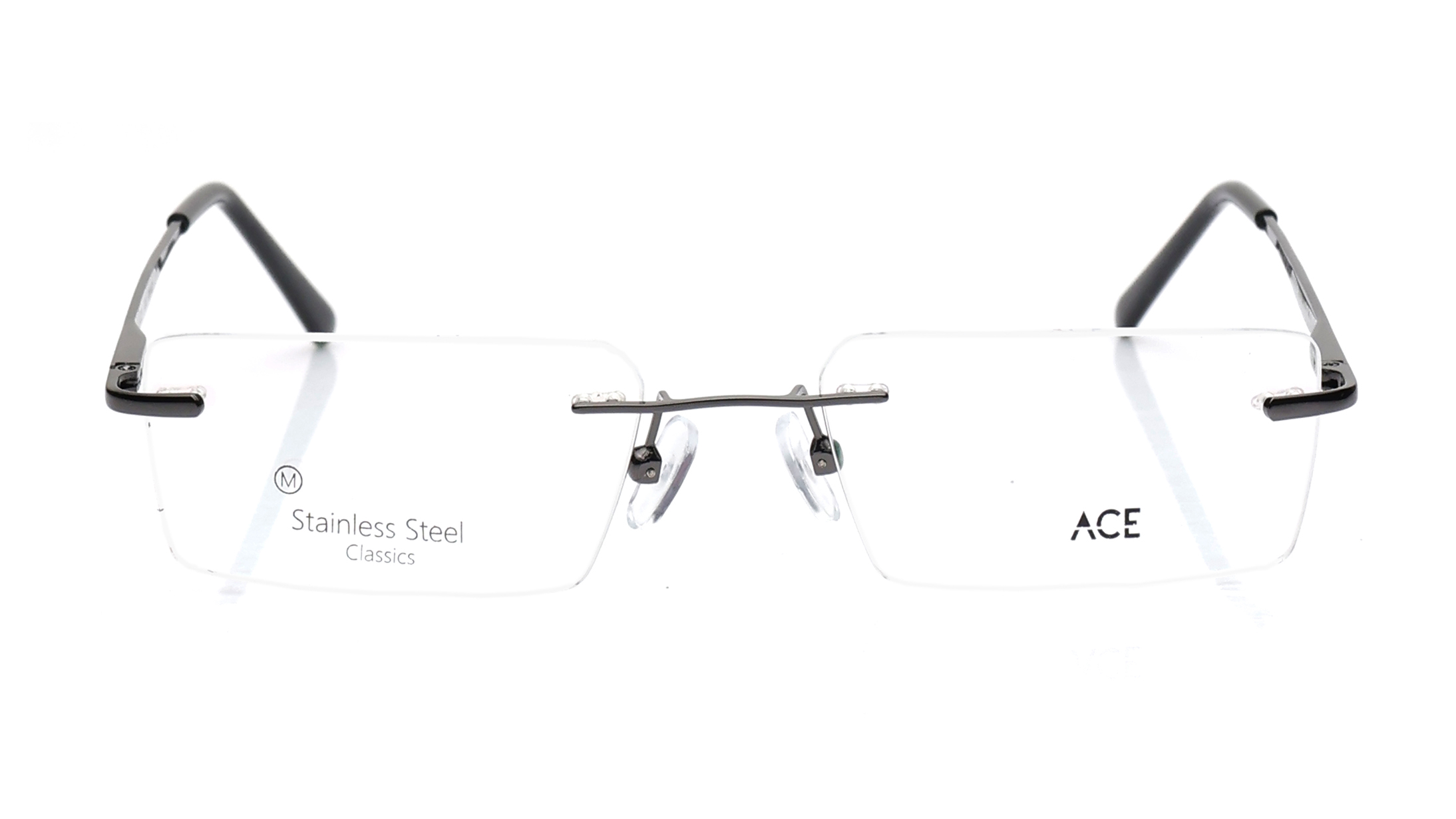 Image 1 of Grey Rectangle Eyeglasses for Men And Women from Ace by Titan Available at Titan Eye+