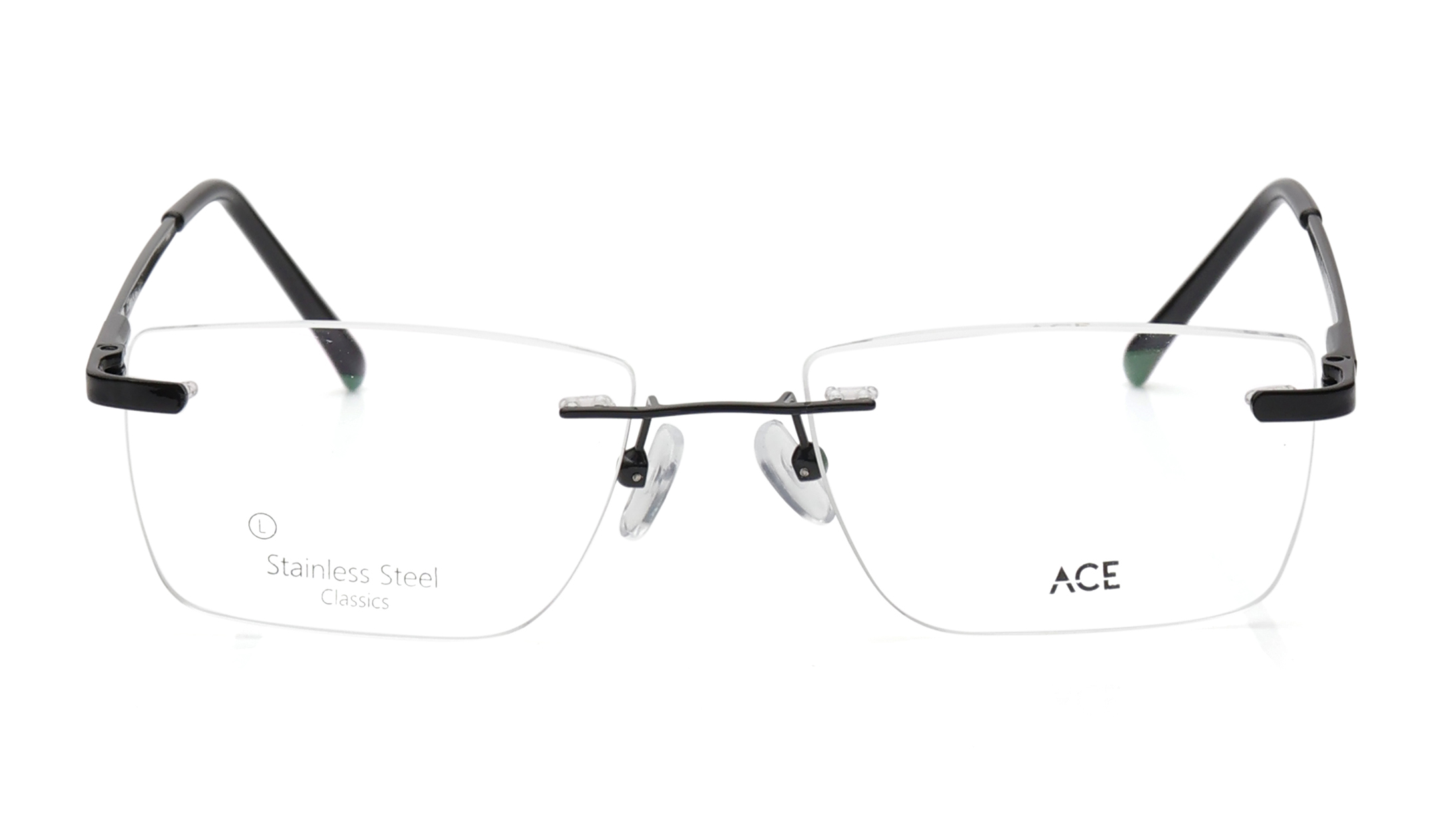 Image 1 of Black Rectangle Eyeglasses for Men And Women from Ace by Titan Available at Titan Eye+