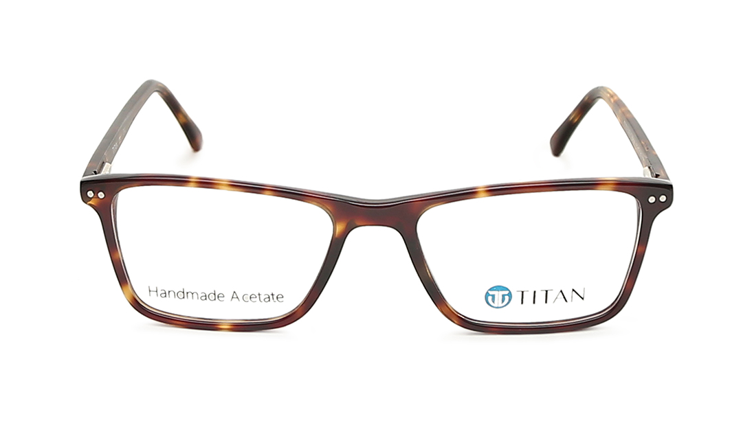 Image 1 of Rectangle Rimmed Men Eyeglasses (TC1023MFP1SBRV|50) from Titan Available at Titan Eye+