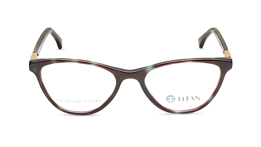 Image 1 of Blue Cateye Rimmed Eyeglasses  (TC1041WFP3LBLV|52) from Titan Available at Titan Eye+