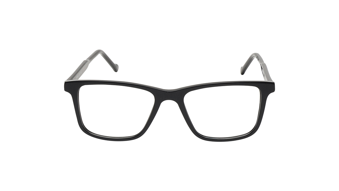 Image 1 of Black Square Eyeglasses for Men from Titan Available at Titan Eye+