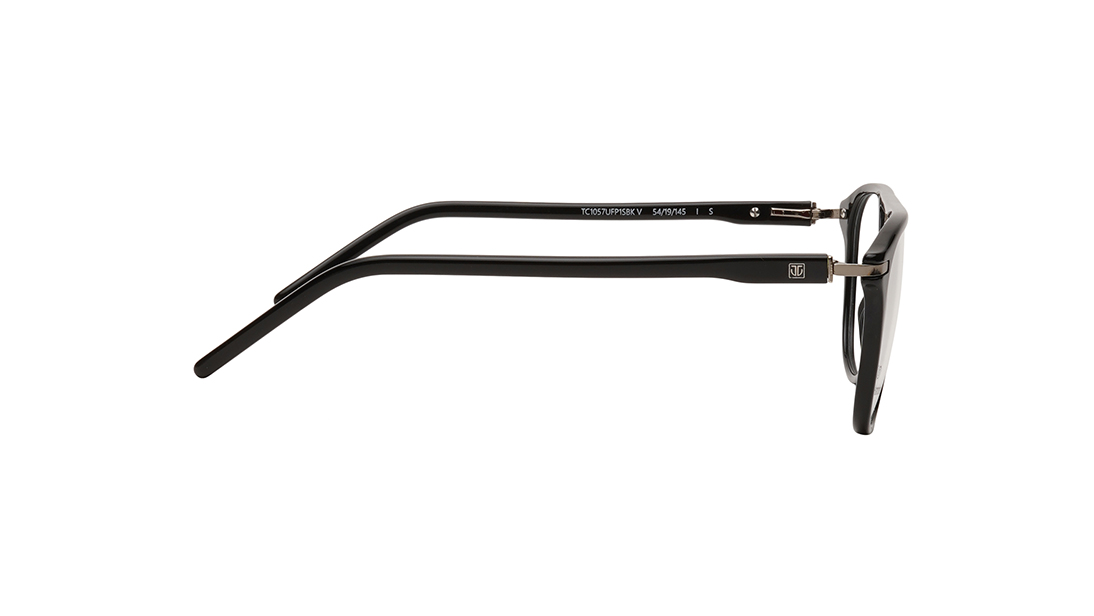 Image 5 of Black Pilot Unisex Eyeglasses (TC1057UFP1SBKV|55) from Titan Available at Titan Eye+