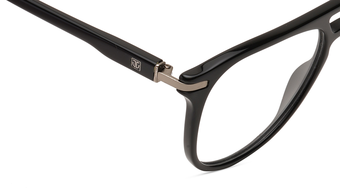 Image 7 of Black Pilot Unisex Eyeglasses (TC1057UFP1SBKV|55) from Titan Available at Titan Eye+