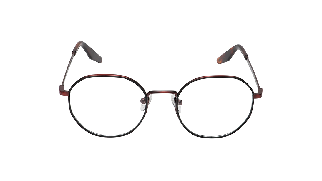 Image 1 of Round Rimmed Unisex Eyeglasses (TC1070UFM3MBKV|50) from Titan Available at Titan Eye+