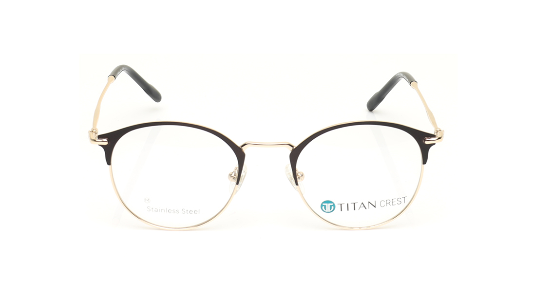 Image 1 of Black Rimmed Unisex Eyeglasses (TC1088UFM1MBLV|51) from Titan Available at Titan Eye+