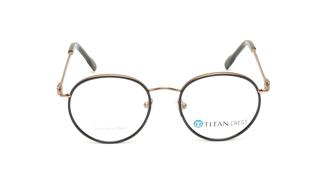 Image 1 of Black Rimmed Unisex Eyeglasses (TC1093UFM2MBRV|50) from Titan Available at Titan Eye+
