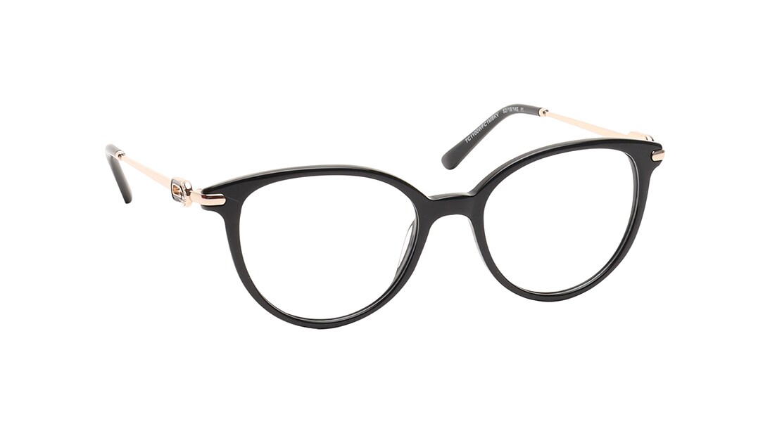 CatEye Rimmed Women Eyeglasses (TC1100WFC1MBKV|52)