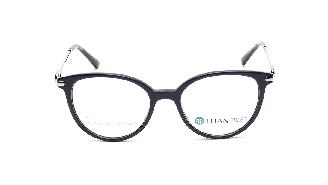 Image 1 of CatEye Rimmed Women Eyeglasses (TC1100WFC3MBLV|52) from Titan Available at Titan Eye+
