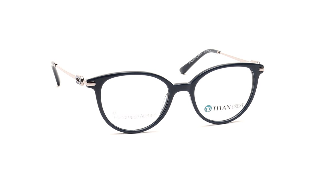 CatEye Rimmed Women Eyeglasses (TC1100WFC3MBLV|52)