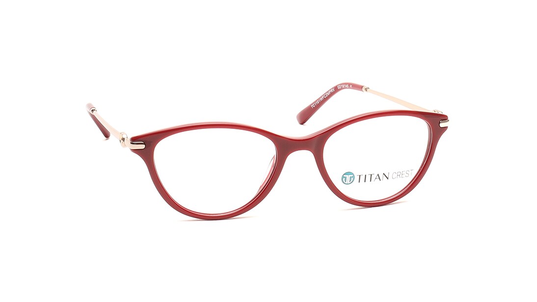 CatEye Rimmed Women Eyeglasses (TC1101WFC2MPRV|52)