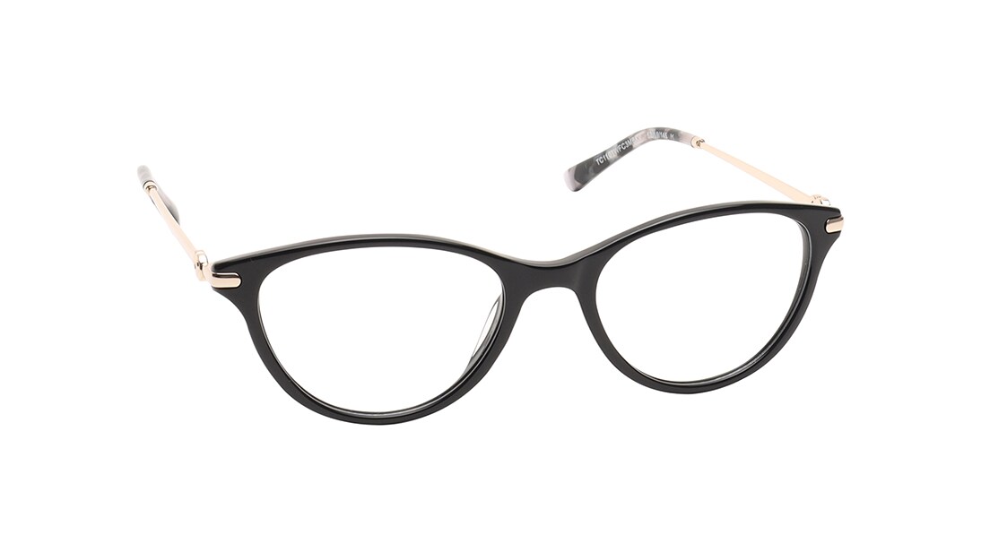 CatEye Rimmed Women Eyeglasses (TC1101WFC3MBKV|52)