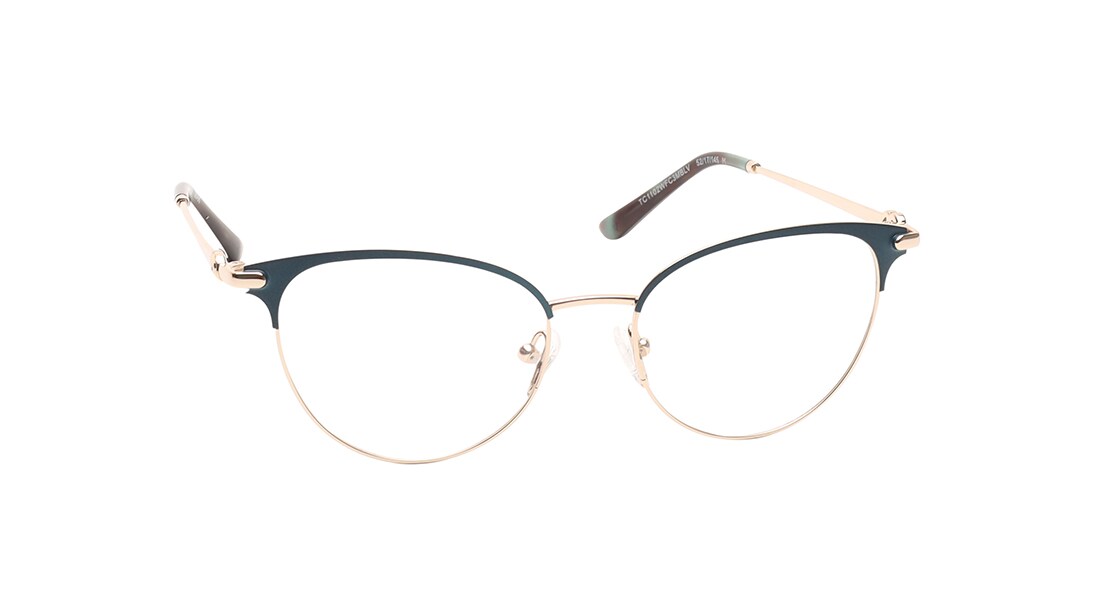 CatEye Rimmed Women Eyeglasses (TC1102WFC3MBLV|52)