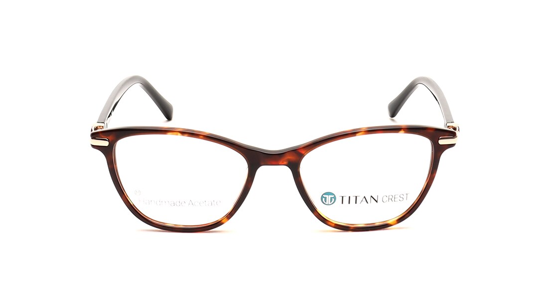 Image 1 of Black CatEye Eyeglasses for Women from Titan Available at Titan Eye+