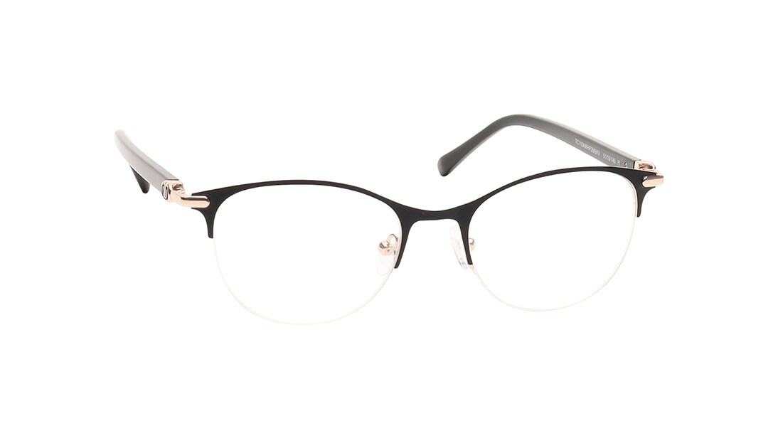 CatEye Semi-Rimmed Women Eyeglasses (TC1104WHP2MBKV|51)