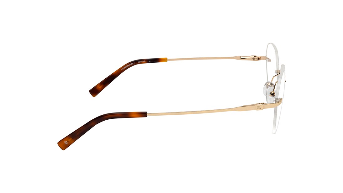 Gold Round Rimless Eyeglasses(TC1108URM1MGLV)