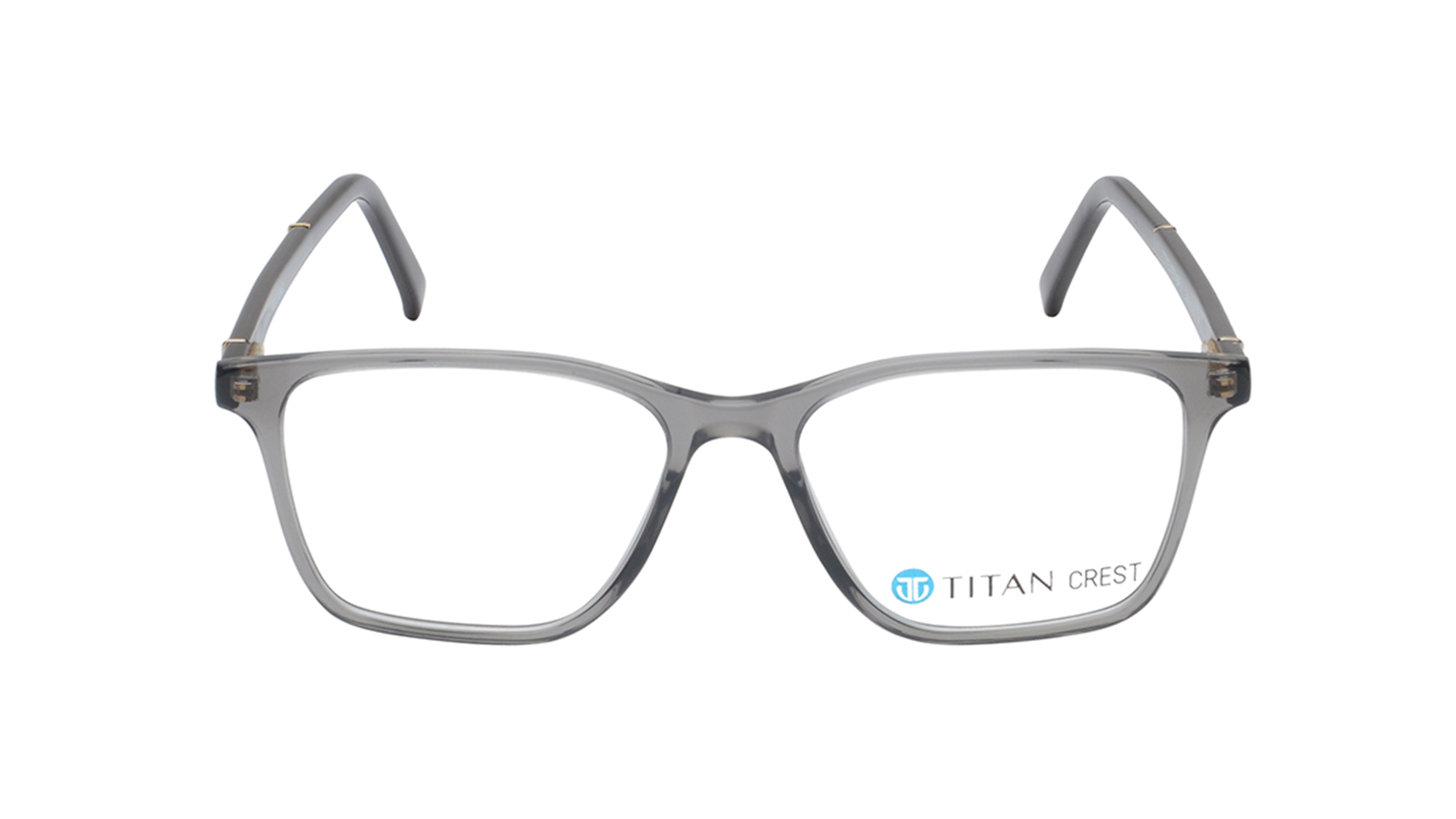 Image 1 of Brown Square Eyeglasses for Men and Women from Titan Available at Titan Eye+