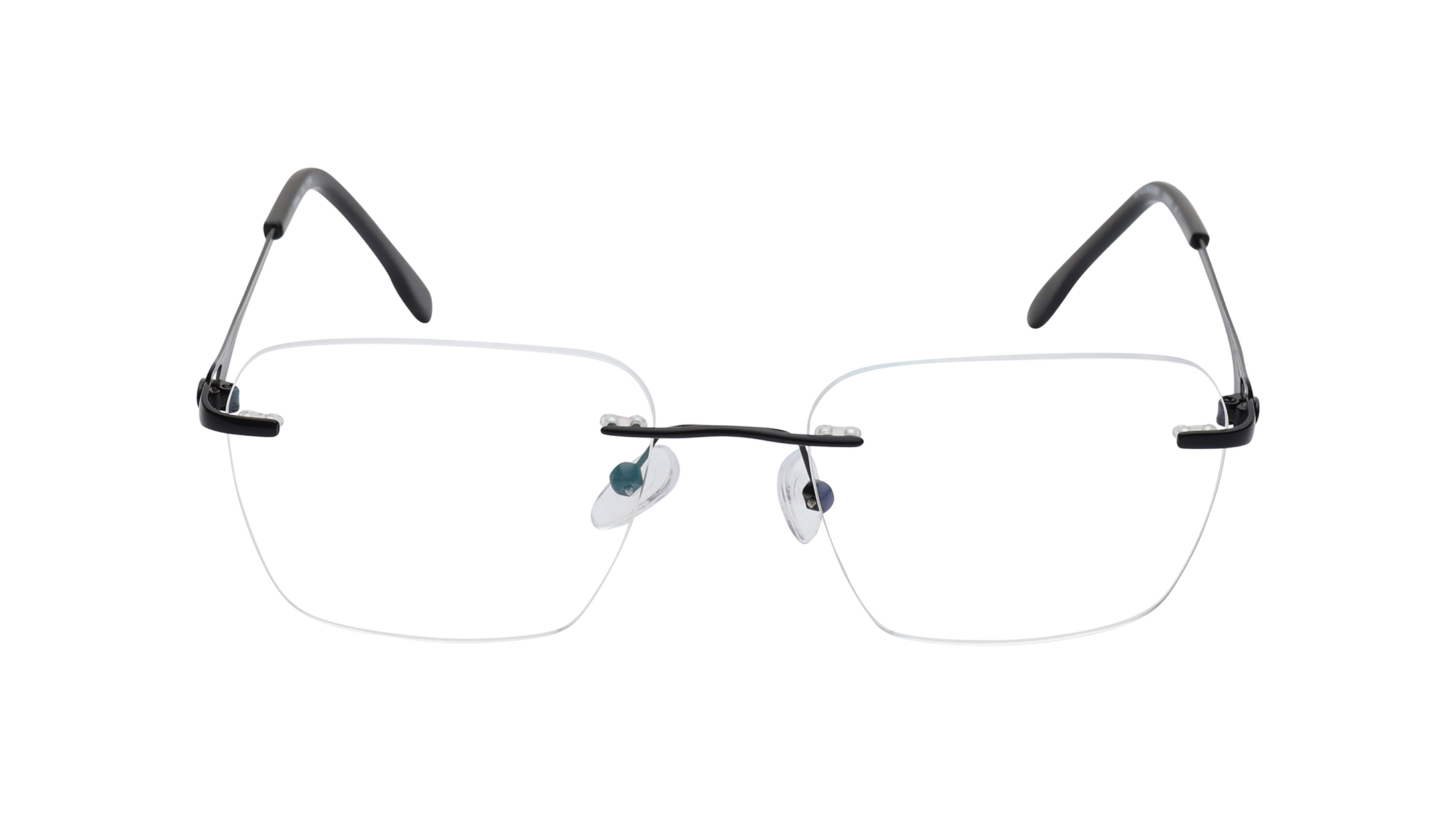 Image 1 of Black Wayfarer Rimless Eyeglasses(TC1122URM2MBKV) from Fastrack Available at Titan Eye+