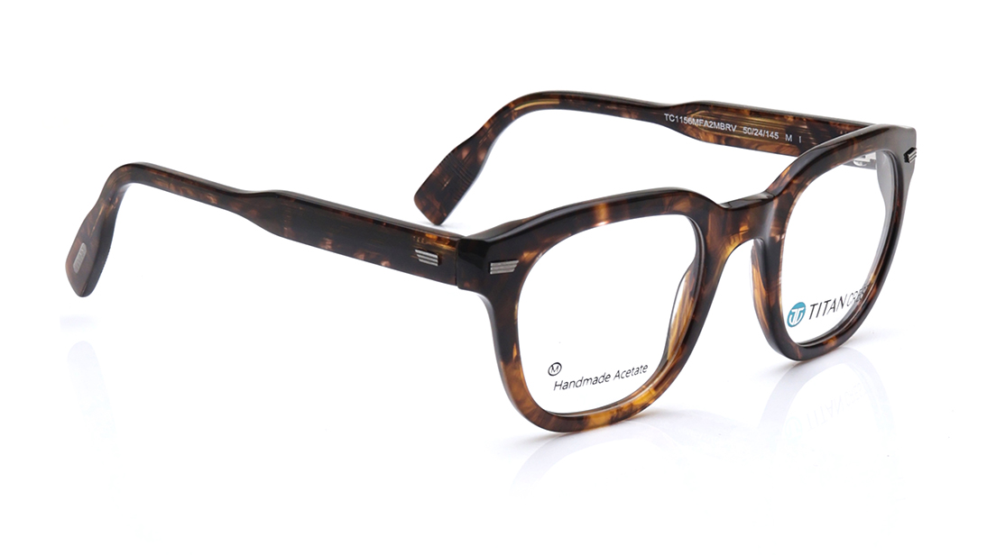 Brown Round Rimmed Eyeglasses for Men