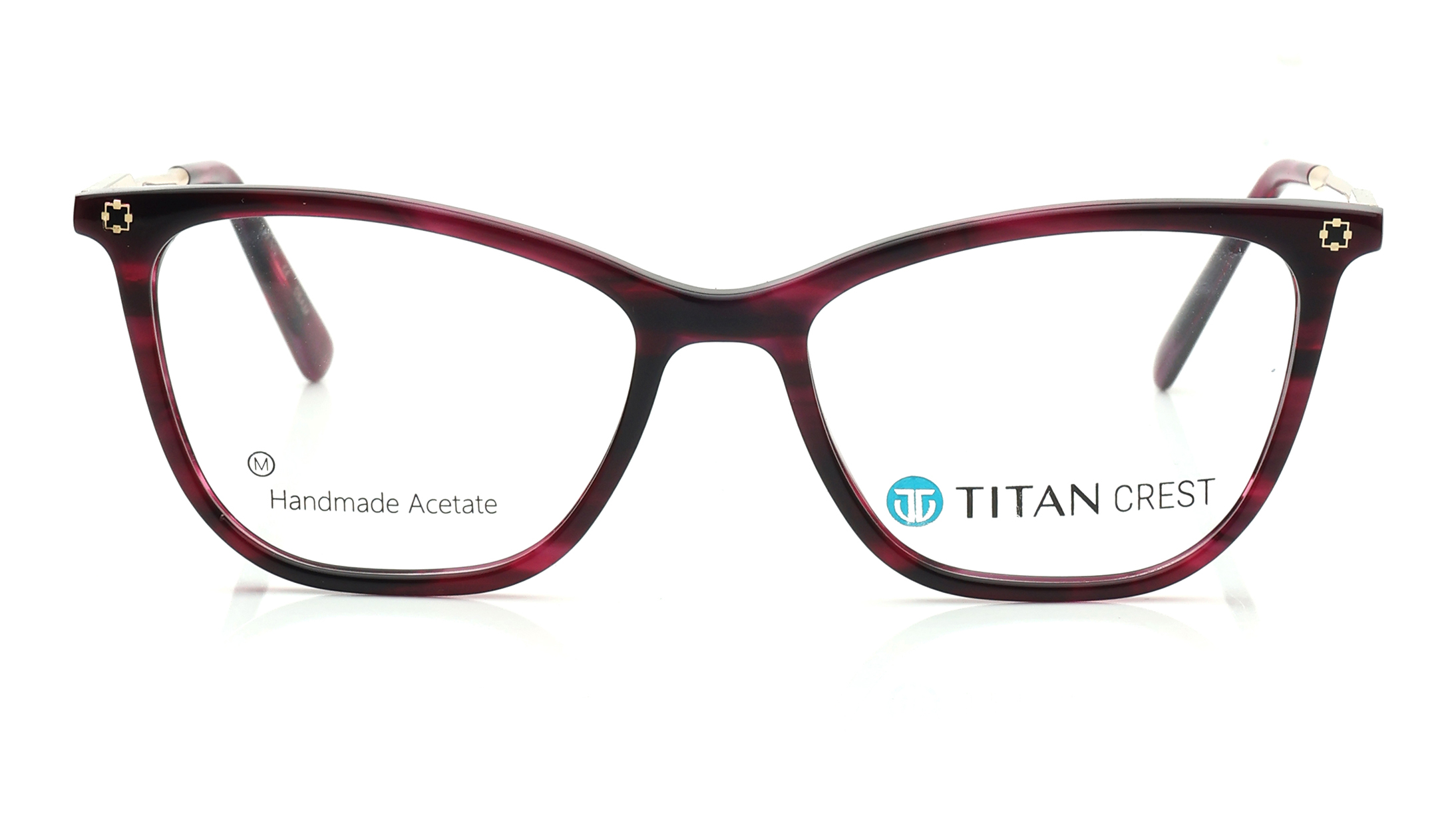 Image 1 of Pink Rectangle Eyeglasses for Women from Titan Available at Titan Eye+
