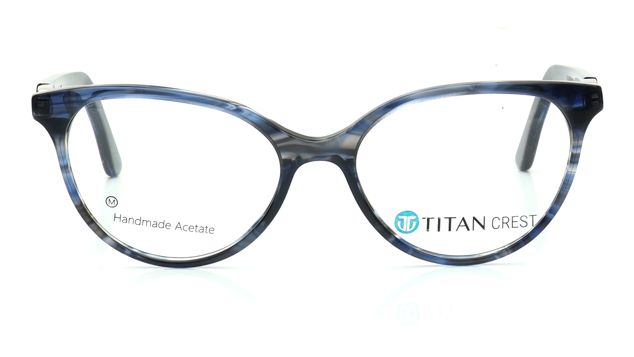 Image 1 of Blue CatEye Eyeglasses for Women from Titan Available at Titan Eye+