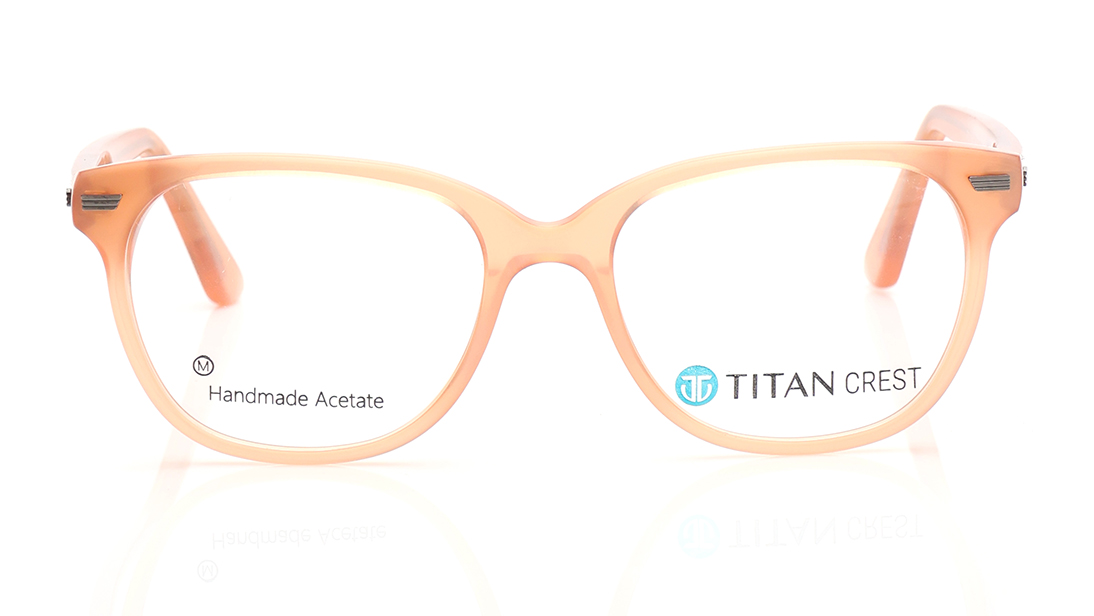 Image 1 of Blue Round Eyeglasses for Women from Titan Available at Titan Eye+