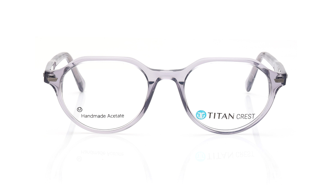 Image 1 of Green Round Eyeglasses for Men from Titan Available at Titan Eye+