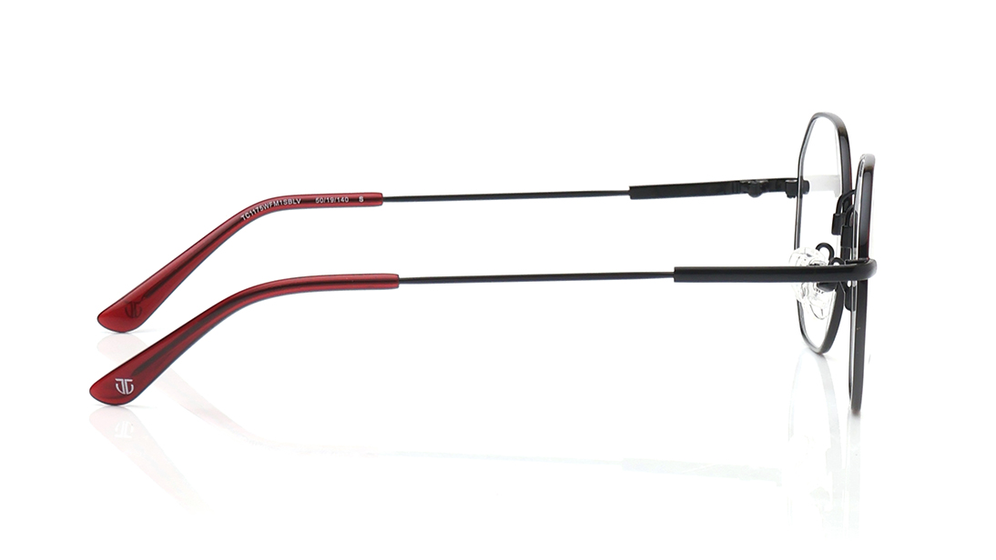 Image 3 of Black Geometric Rimmed Eyeglasses for Women from Titan Available at Titan Eye+