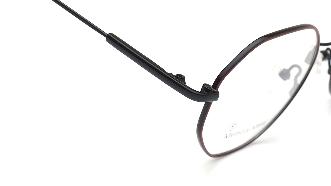 Image 6 of Black Geometric Rimmed Eyeglasses for Women from Titan Available at Titan Eye+