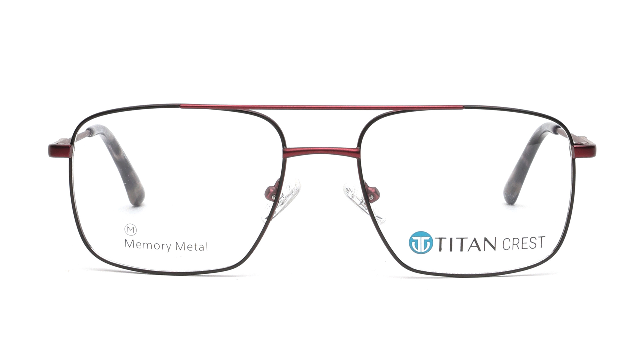 Image 1 of Black Navigator Eyeglasses for Men from Titan Available at Titan Eye+