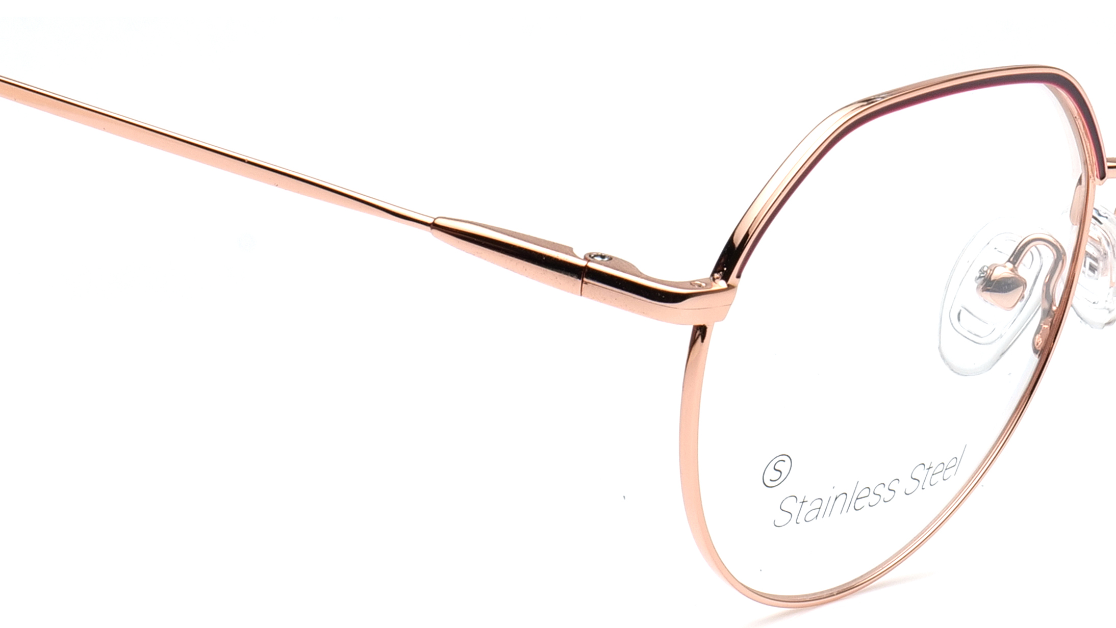 Rose Gold Round Eyeglasses for Men and Women available online at
