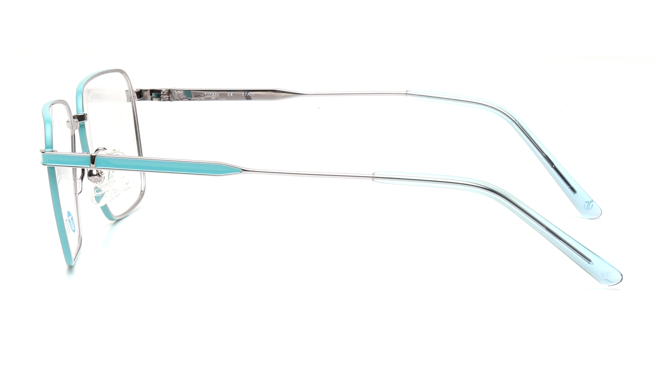 GIPIEMME PLUMA チタン　サドル Gun Metal Square Eyeglasses for Men available online at Titan Eye+