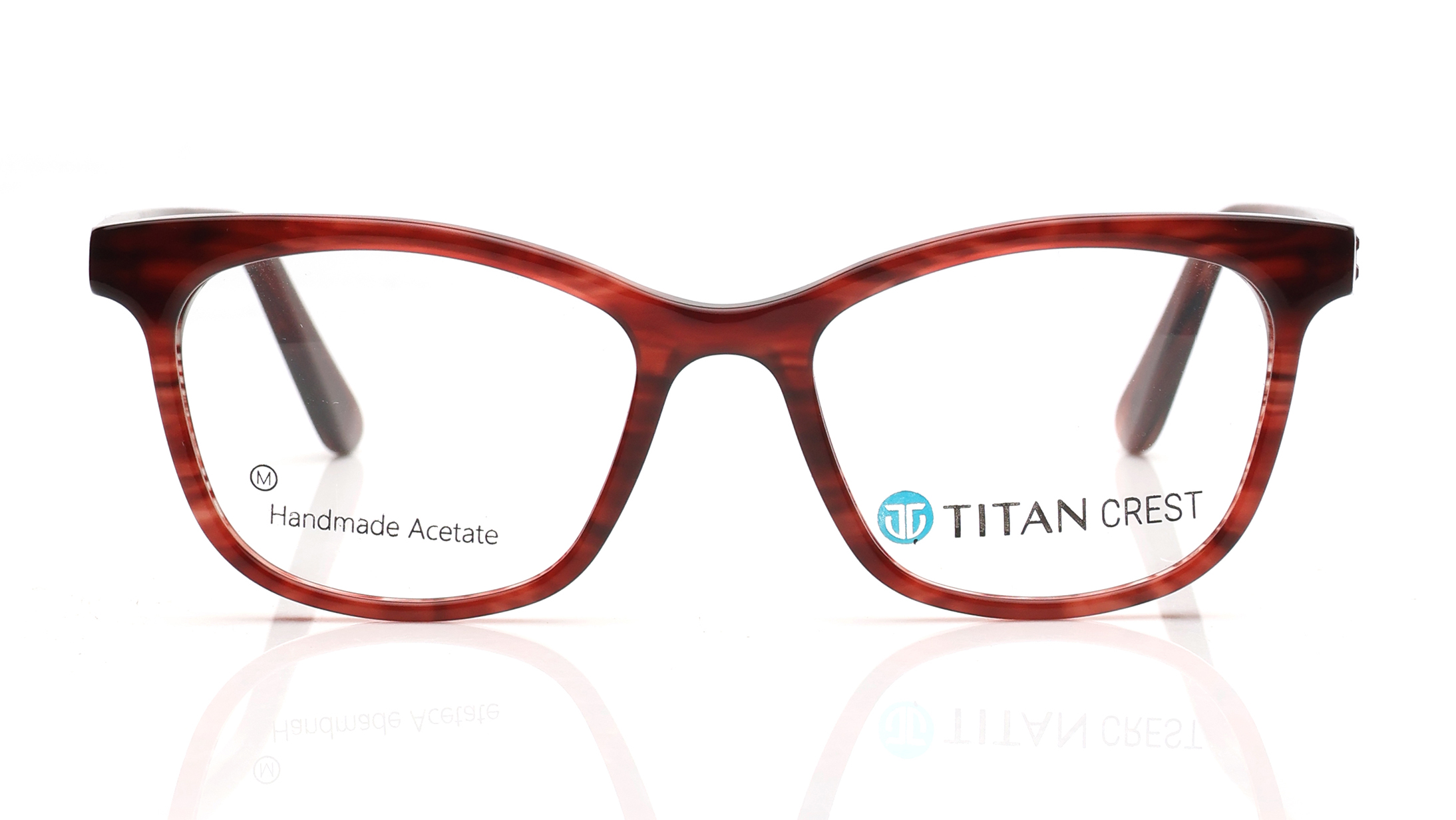 Image 1 of Red Cateye Eyeglasses for Women from Titan Available at Titan Eye+