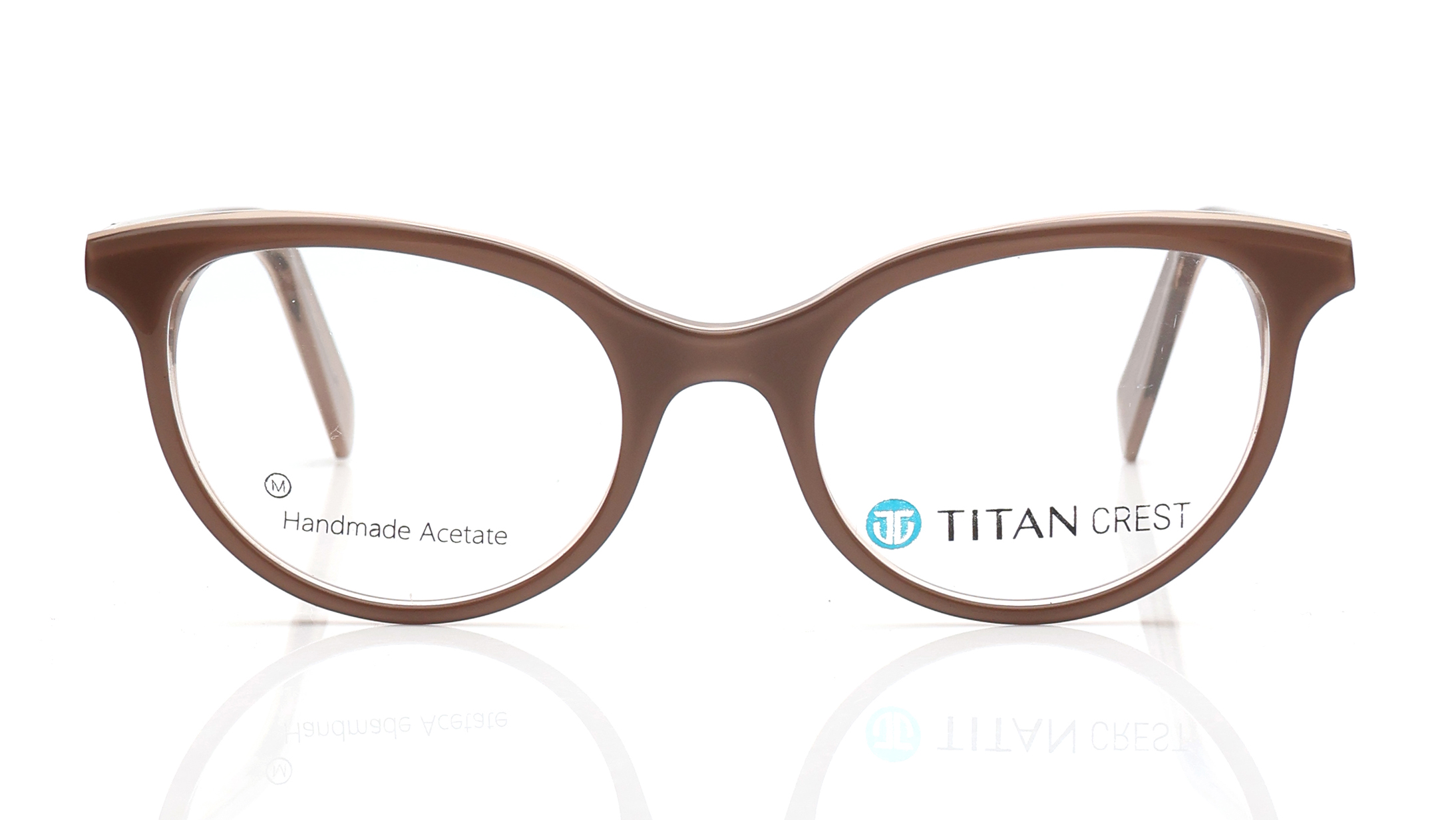 Image 1 of Brown CatEye Eyeglasses for Women from Titan Available at Titan Eye+
