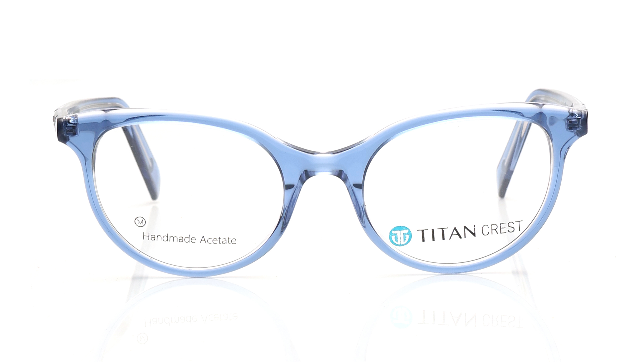 Image 1 of Blue CatEye Eyeglasses for Women from Titan Available at Titan Eye+